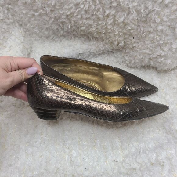Giuseppe Zanotii Leather Pointed Toe Low Heels size 36.5 - Picture 2 of 9